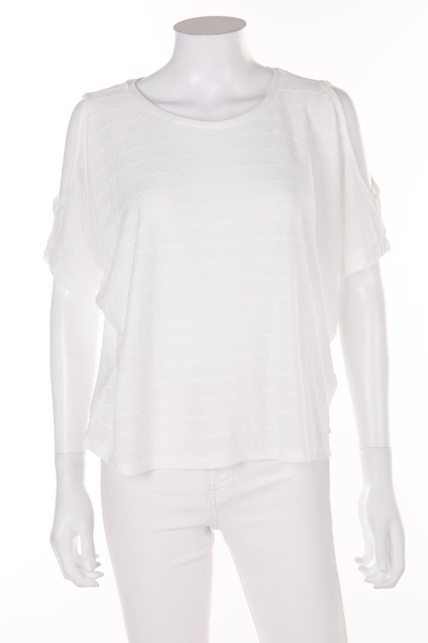 TOM TAILOR Denim - Kurzarm-Batwing-Shirt mit Cut-outs - M