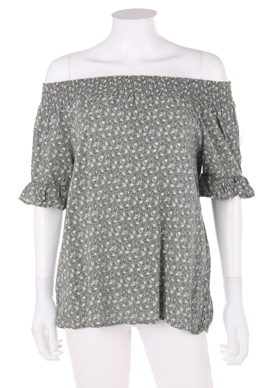 No Label - Off-the-shoulder blouse with floral print - L