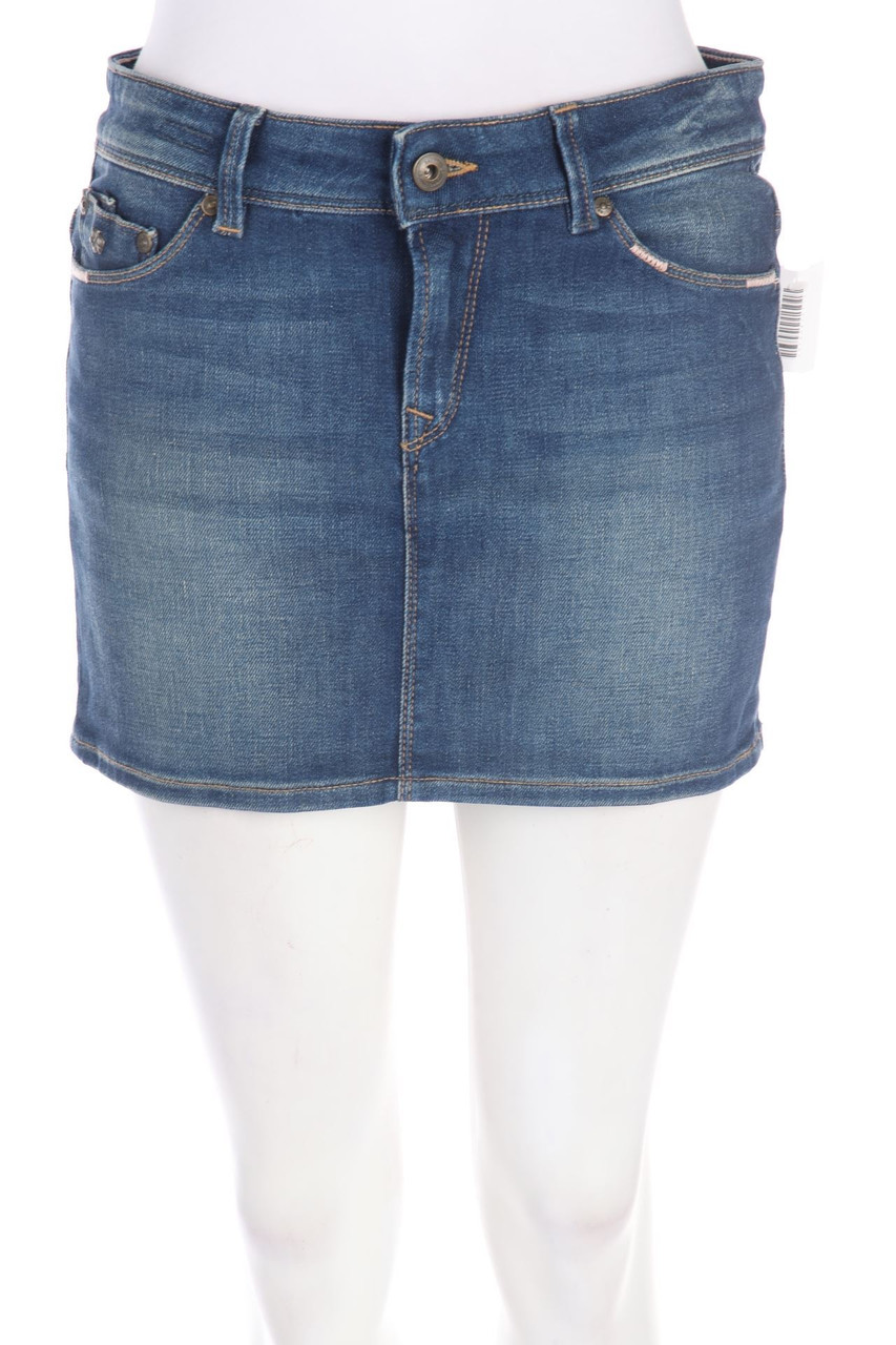 ROXY - Jeansrock mit Logo-Applikation - S