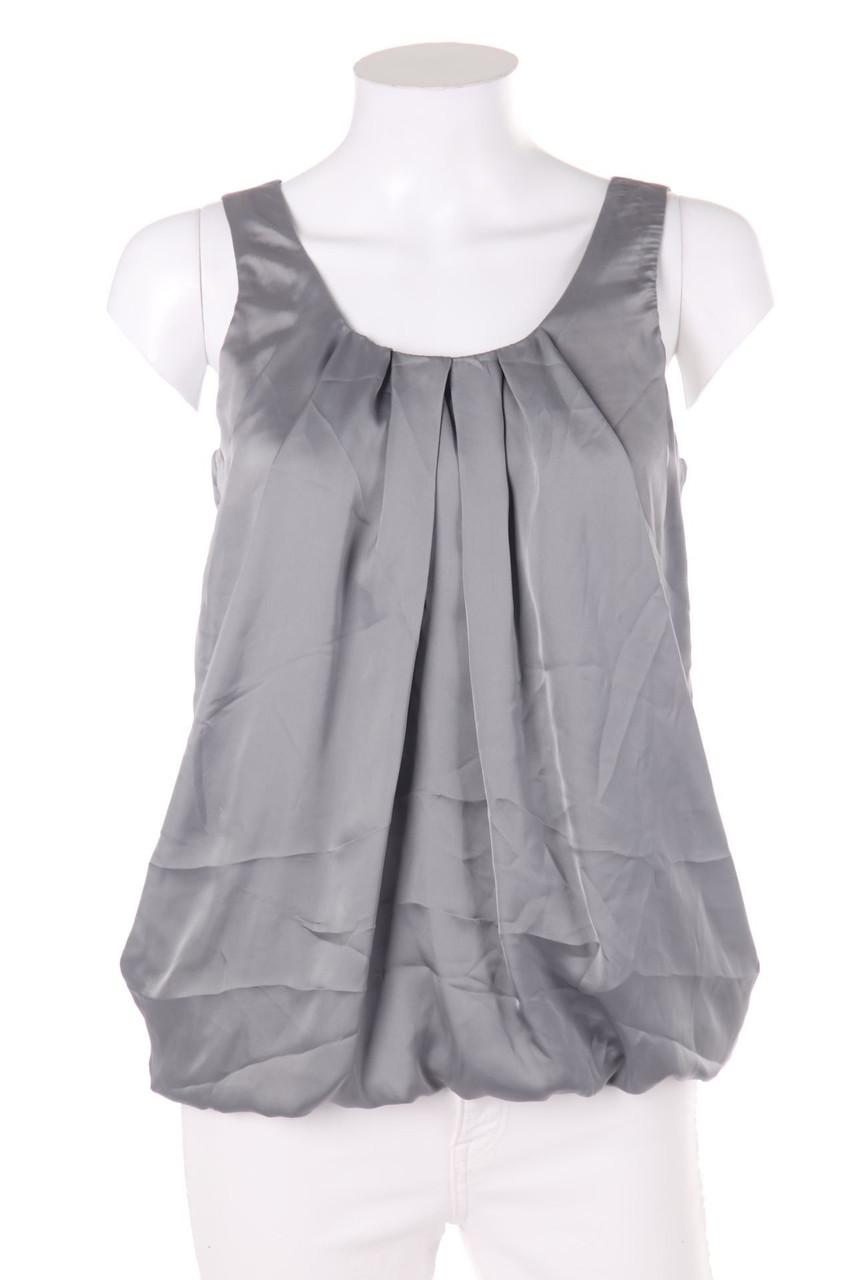 H&M - Satin-Blusentop mit Falten - D 36
