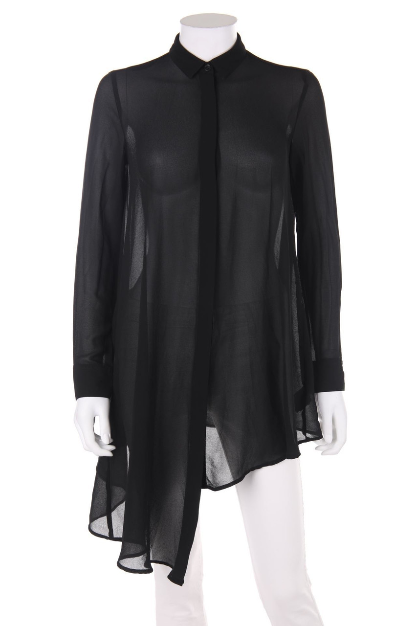 H&M DIVIDED - Chiffon-Bluse mit asymmetrischem Schnitt - D 32