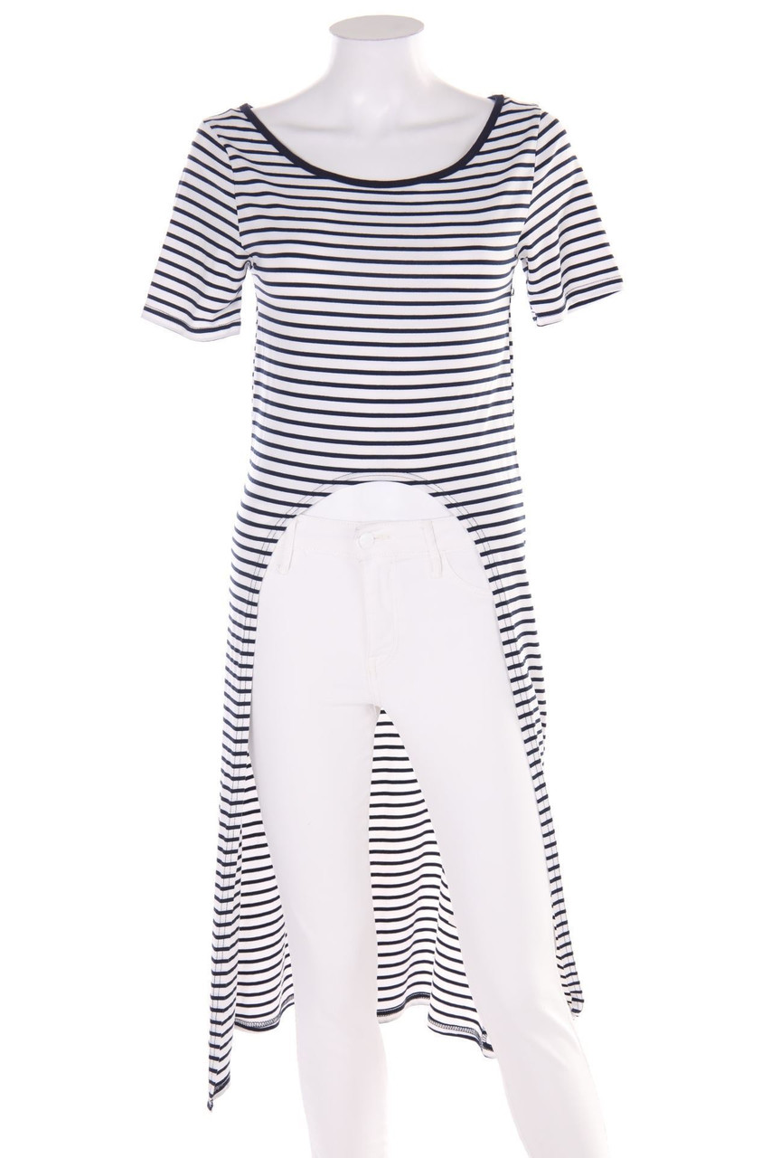 VERT de RAGE - Vokuhila-Kurzarm-Shirt mit Streifen - S