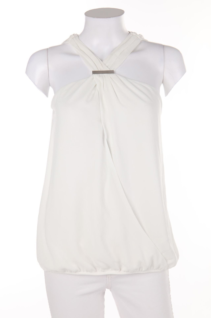 MORGAN - Blouse Top with Wrap-Effect with Zipper Closure - D 38