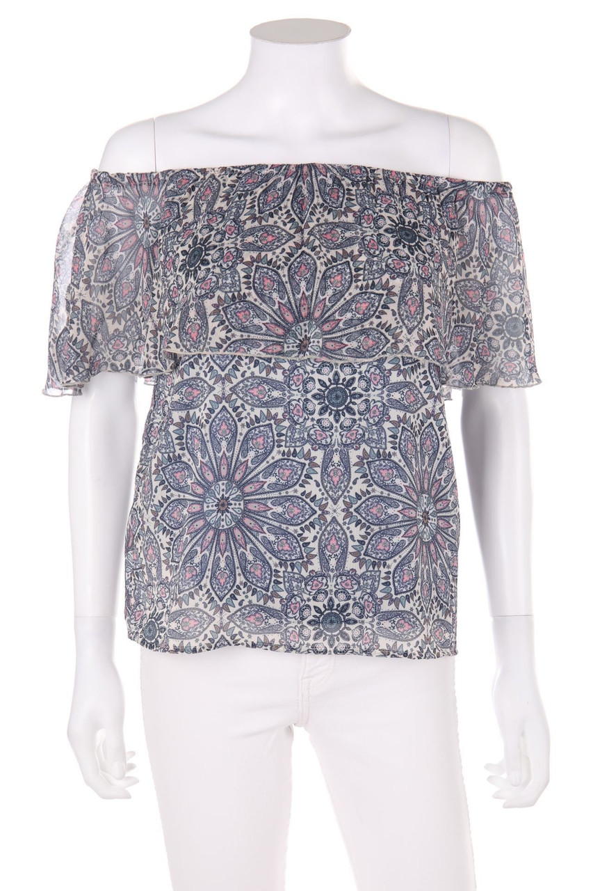 ONLY - Carmen-Bluse mit Paisley-Print - D 36
