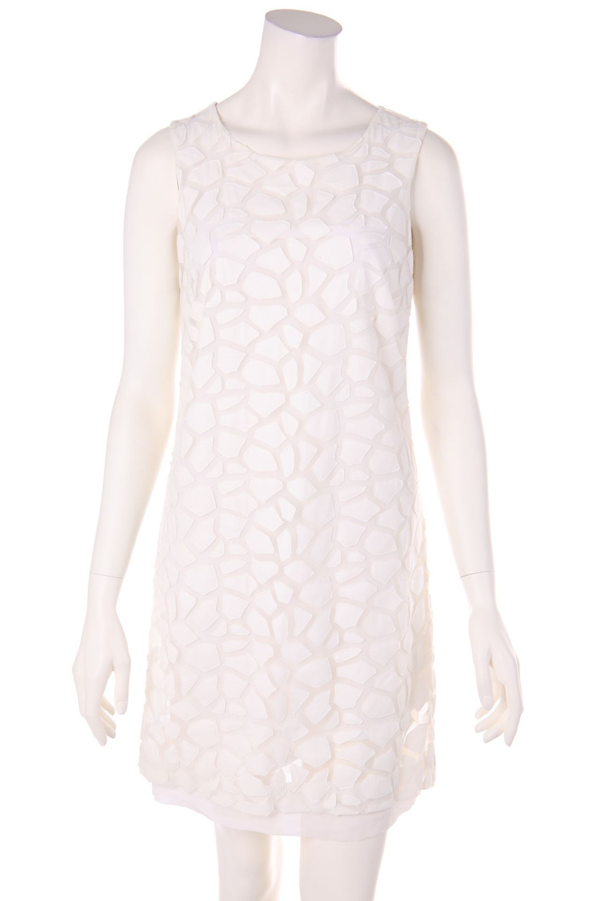 ana alcazar - Dress with Mesh Insert with Silk - D 36