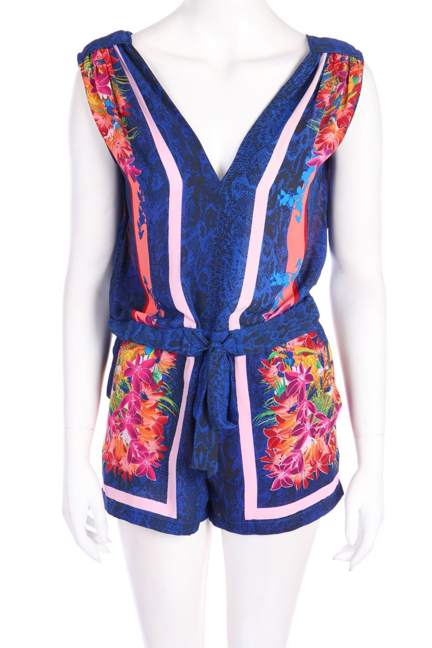 BCBG MAXAZRIA - Playsuit mit Print - D 34