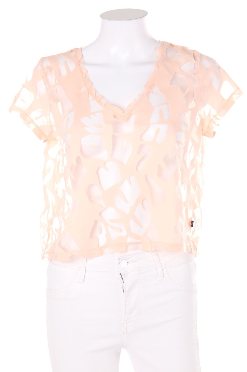 s.Oliver - Shortsleeve-Cropped-Shirt with Mesh Insert - S