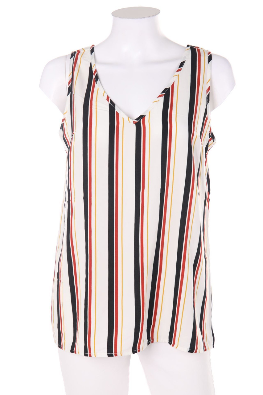 Chicorée - Blouse Top with Stripes - M