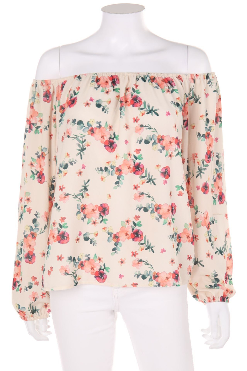No Label - Blouse with Flower Print - M