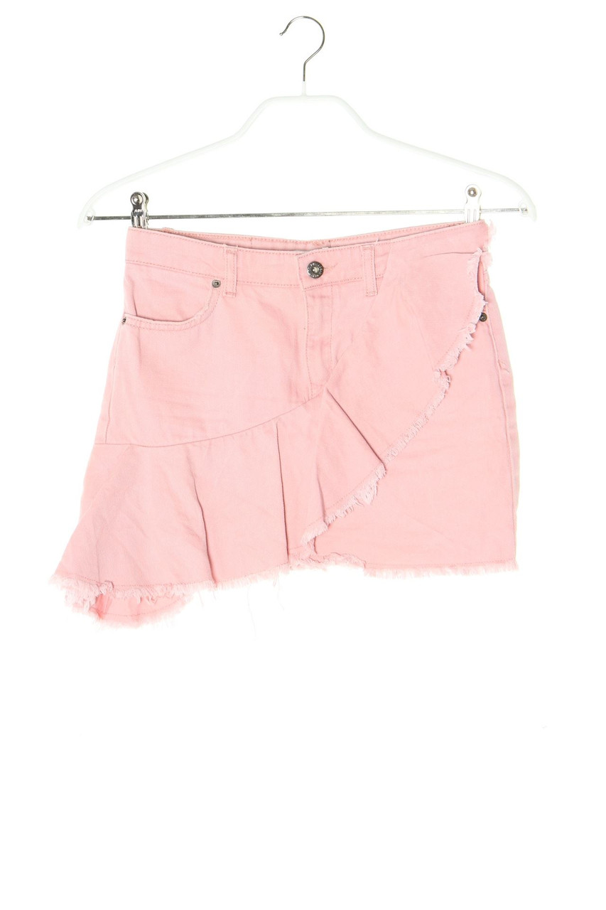 PULL&BEAR - Jeansrock mit Volants - S