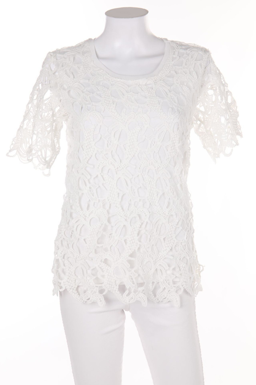 Alessa W. collection - Kurzarm-Shirt aus Spitze - D 36