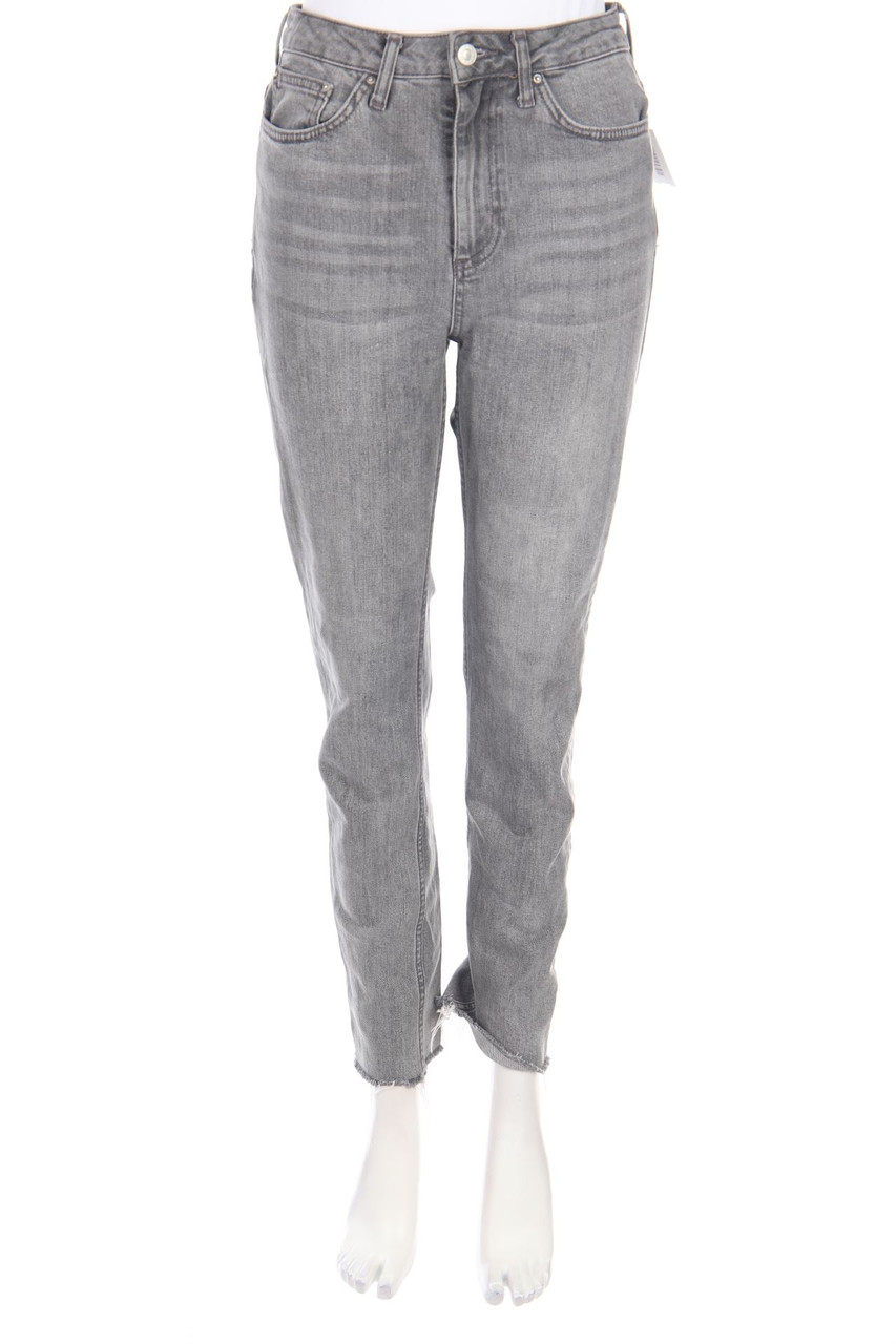 TOPSHOP Moto - Used Look Straight Cut Jeans mit Stretch - W28