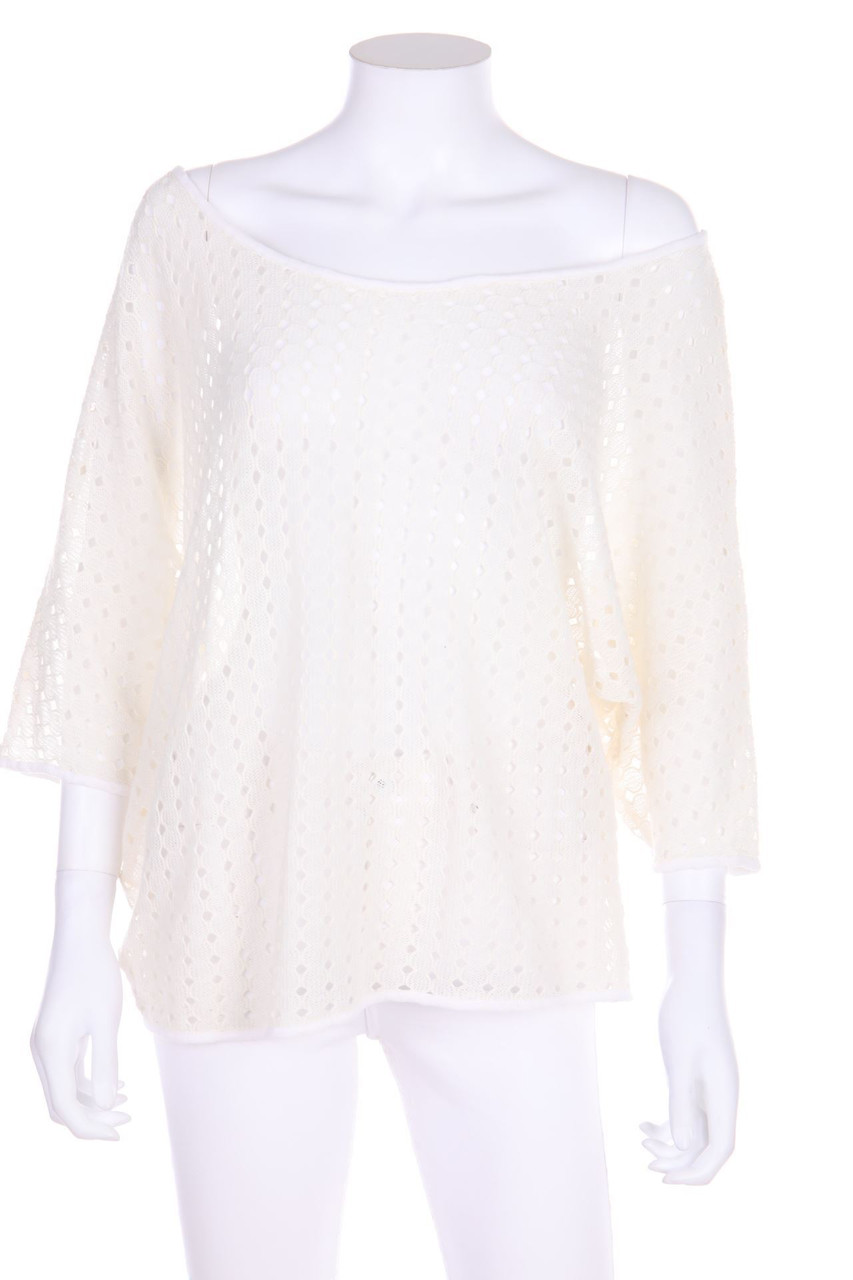 VERO MODA - Batwing-Pullover aus Lochstrick - L