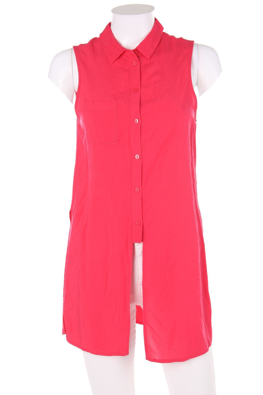 even&odd - Blouse Top with Slit - S