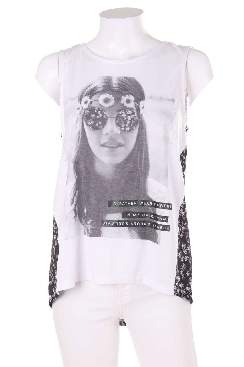 ONLY - Sommer-Blusentop mit Print - L