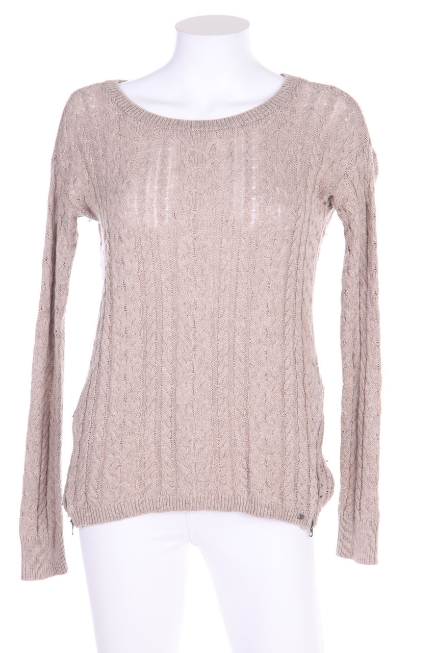 American Eagle - Strick-Pullover mit Wolle mit Reißverschluss - XS