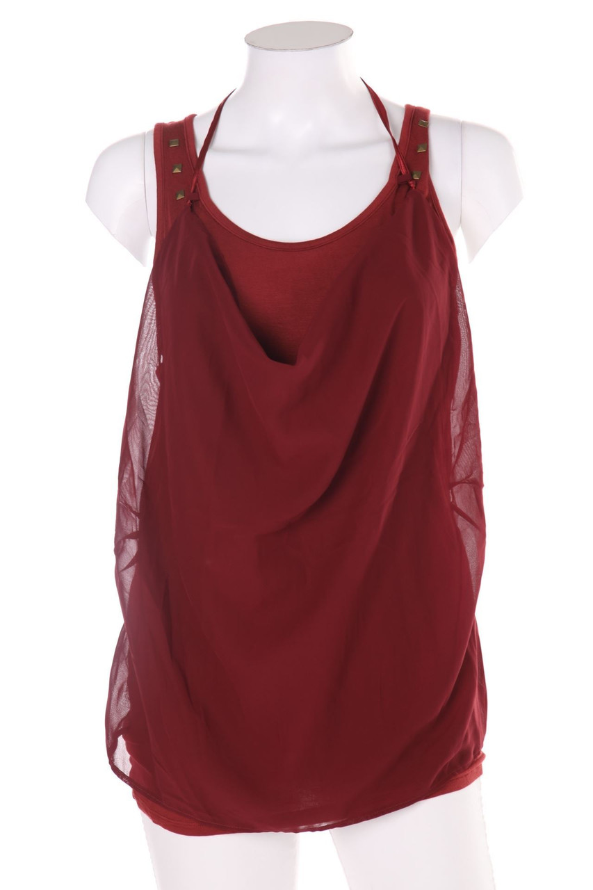 SECONDHAND - Top, Viscose-blend, Layer Look - D 36