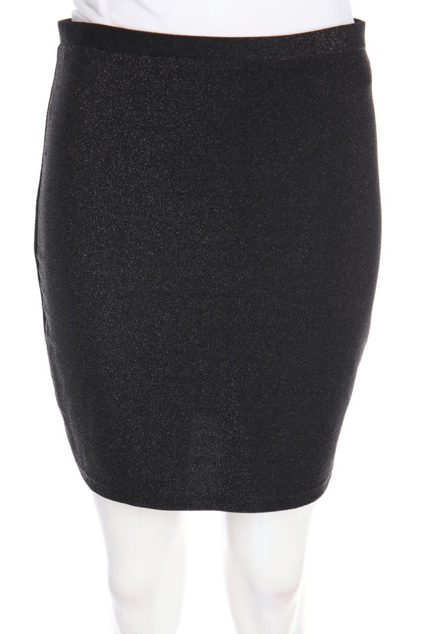 YES OR NO - Stretch-Minirock mit Metallic-Effekt - L