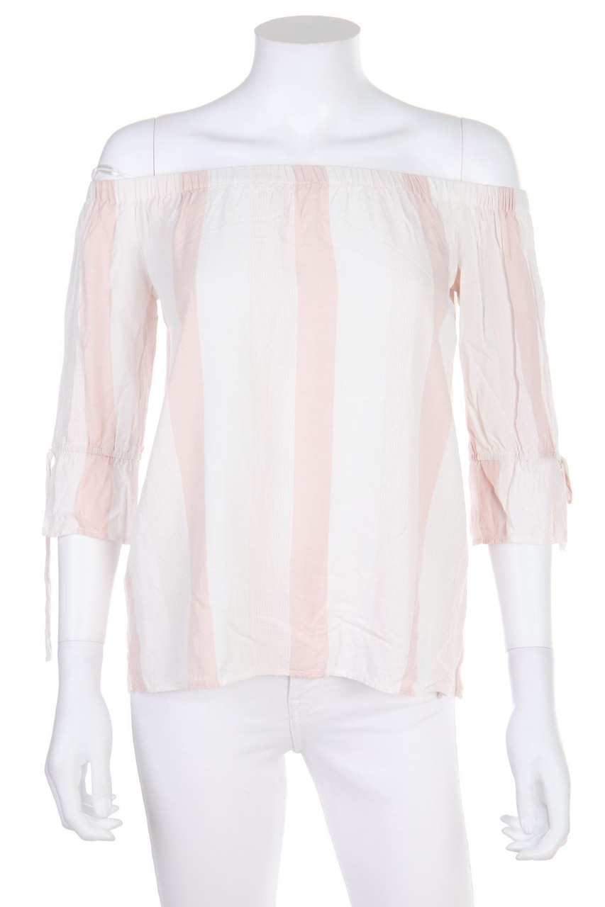 No Label - Off-the-shoulder blouse with Stripes - S