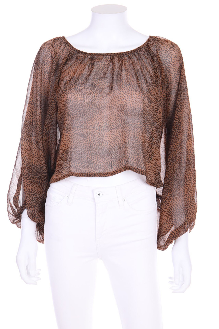 AX Paris - Blouse with Leo Print - L