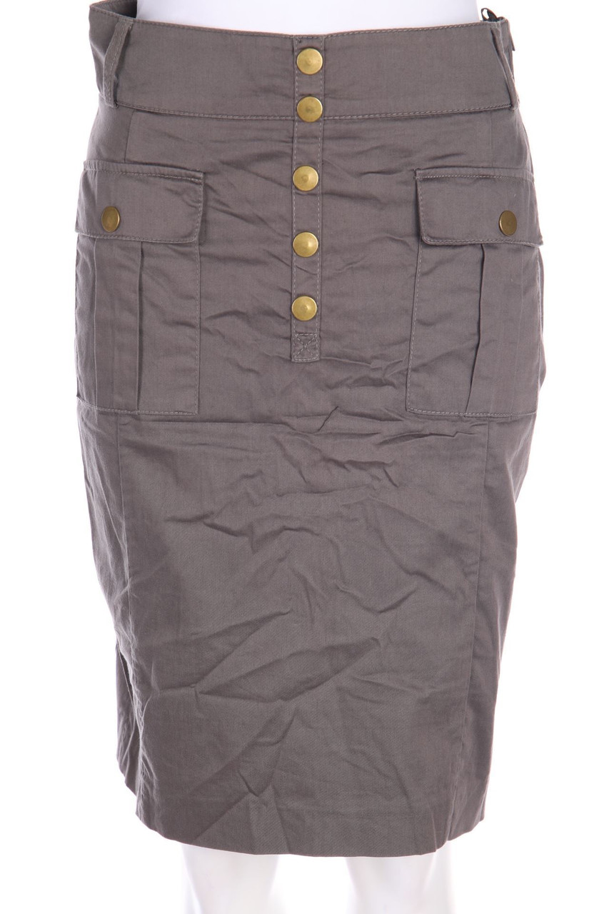 H&M - Rock aus Baumwoll-Mix mit aufgesetzten Taschen - D 38