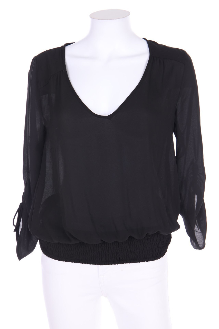 FOREVER 21 - Bluse mit 3/4-Ärmel mit Raffungen - S