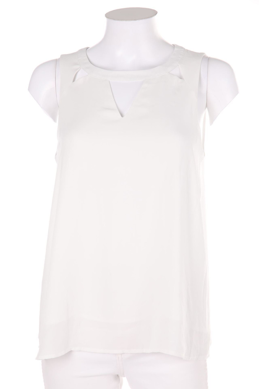 zebra - Blouse Top with Cut-outs - S