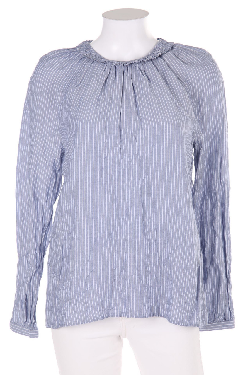 re.draft - Blouse, Cotton-blend with Frills - D 38