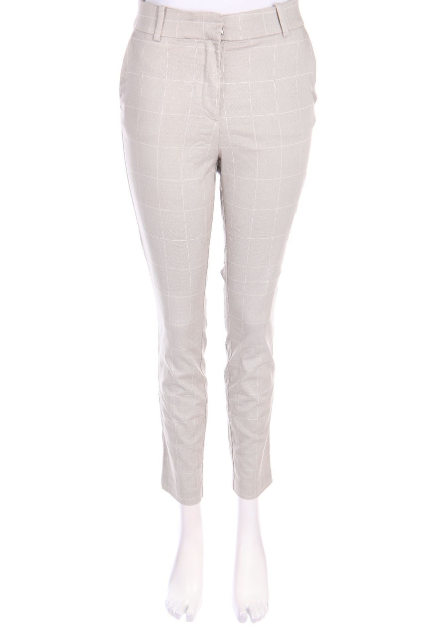 H&M - Hose aus Baumwoll-Mix mit Karo-Muster - D 38