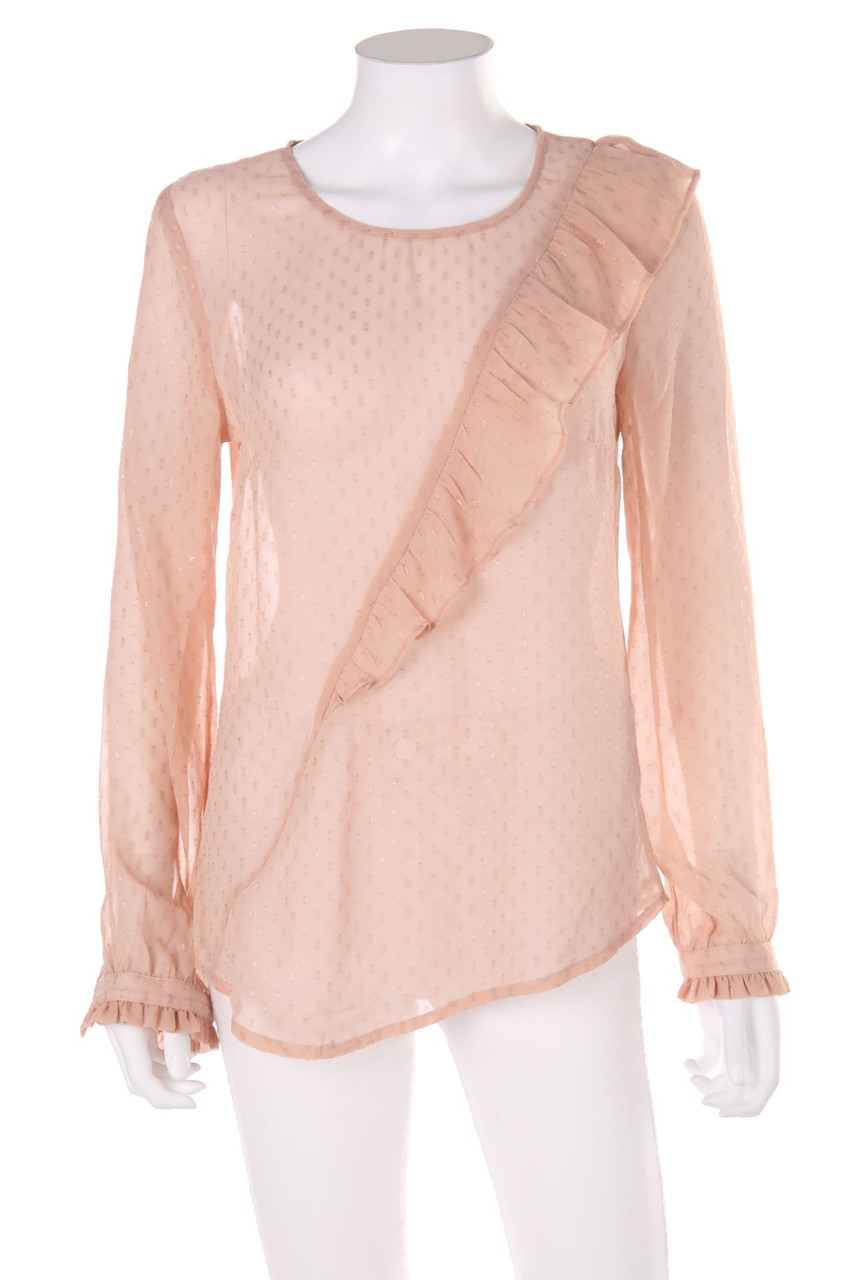 Yessica by C&A - Volant-Bluse mit Punkten - M