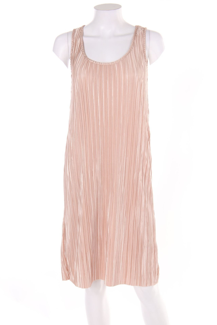 H&M - Plissee-Abendkleid mit Metallic-Effekt - XS