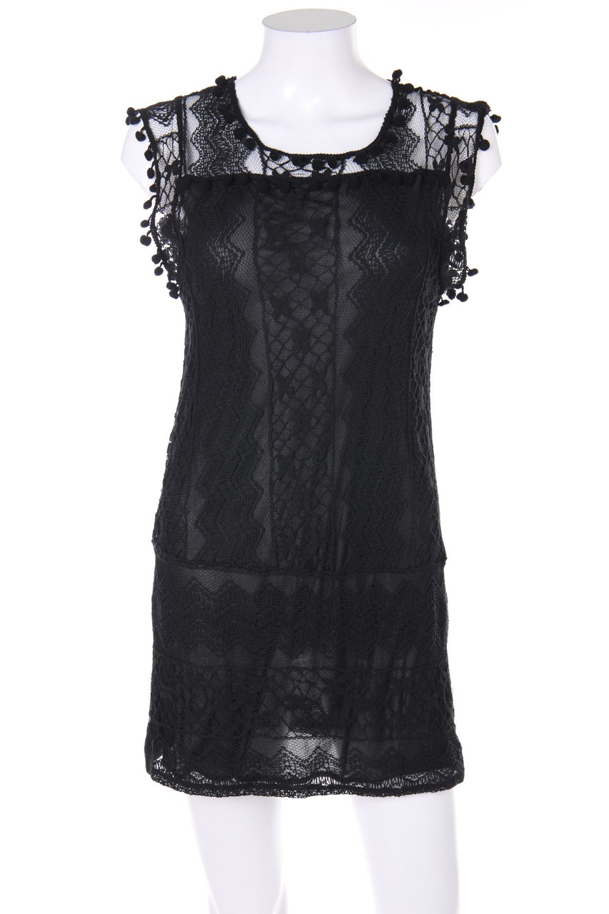 No Label - Lace Dress with Overcut Shoulder - S