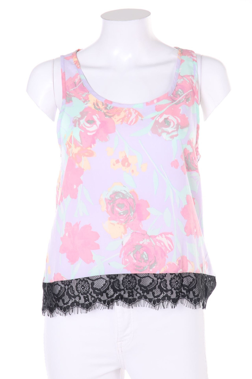 TALLY WEiJL - Top, Crêpe with Lace - D 40