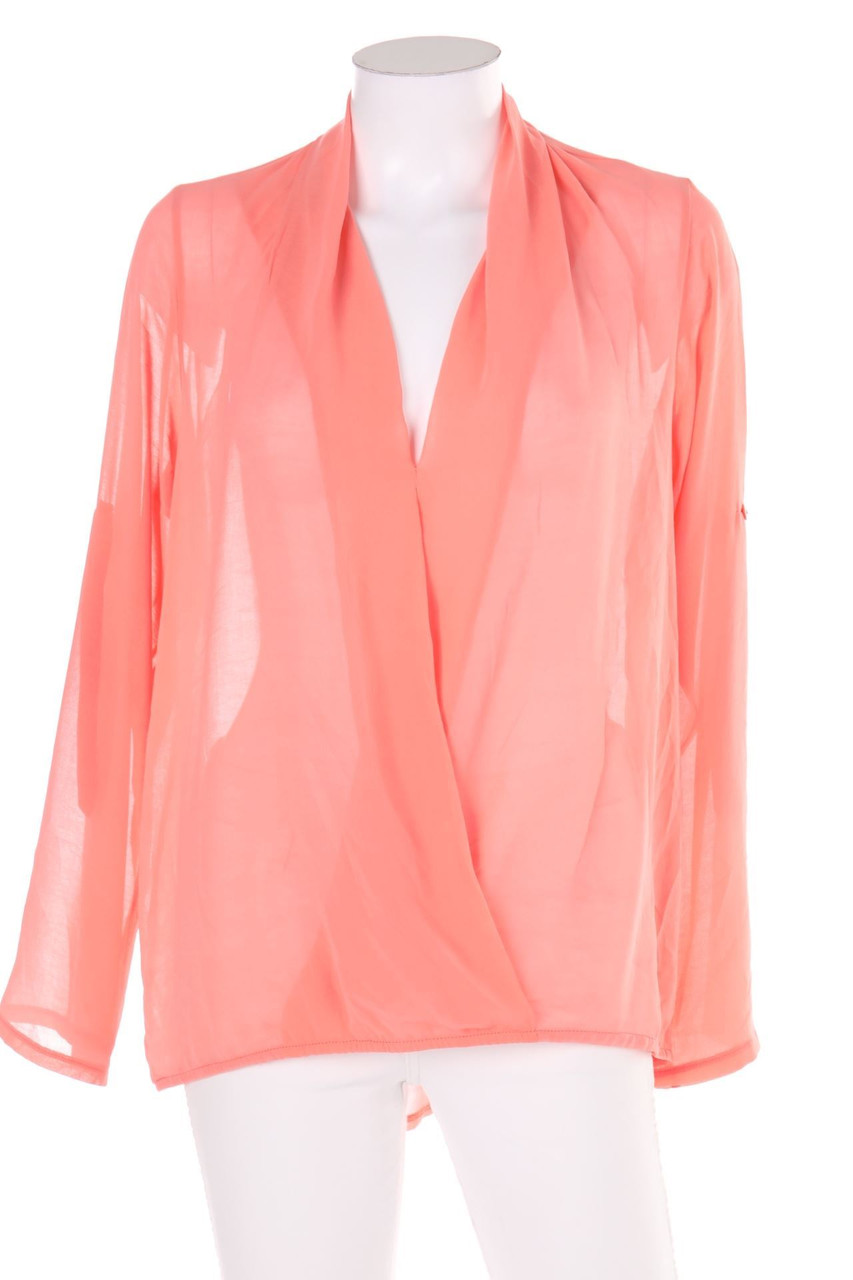 zebra - Blouse with Wrap-Effect - M