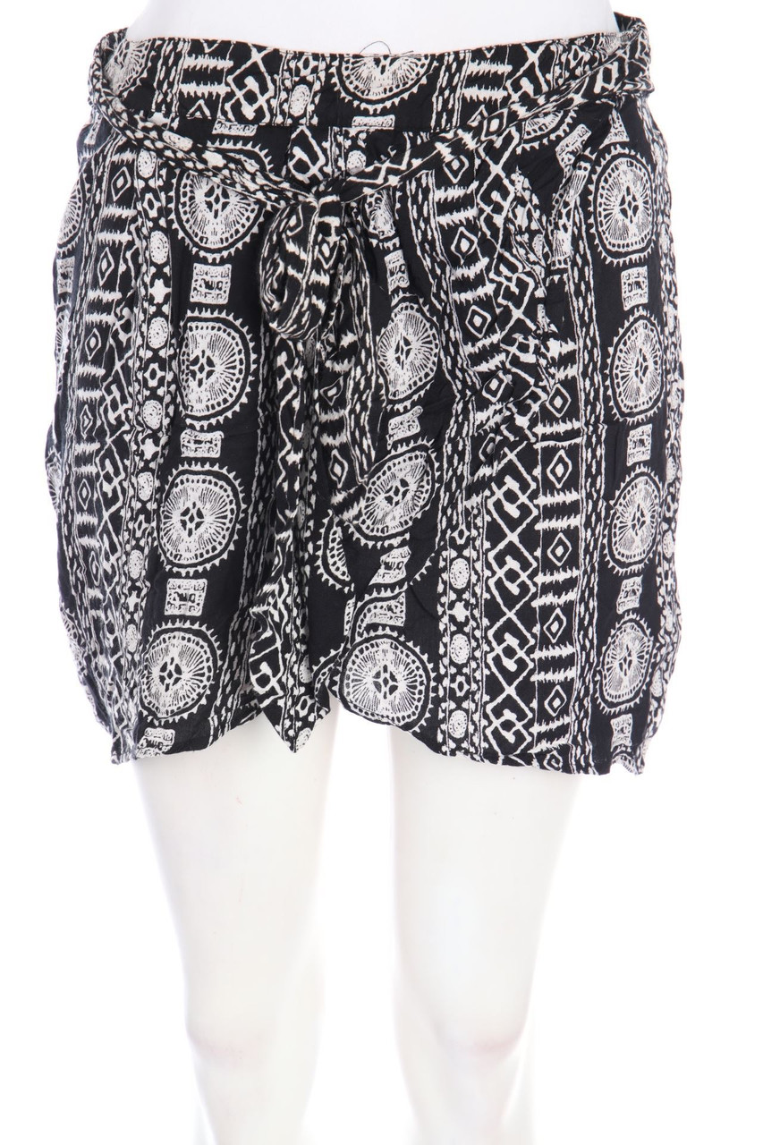 AMISU - Minirock in Wickel-Optik mit Geo-Print - D 36