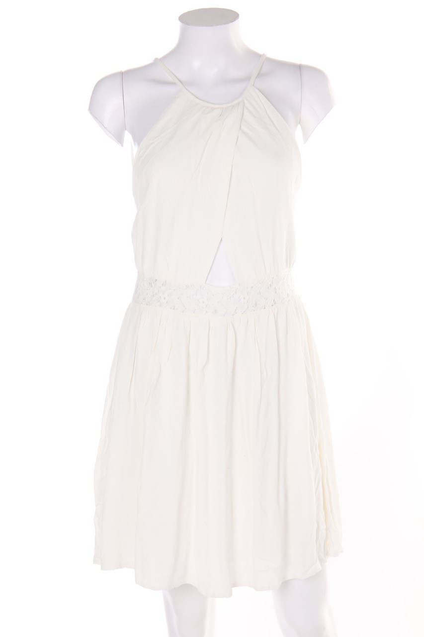 BIK BOK - Kleid in Wickel-Optik mit Spitzen-Einsatz - M