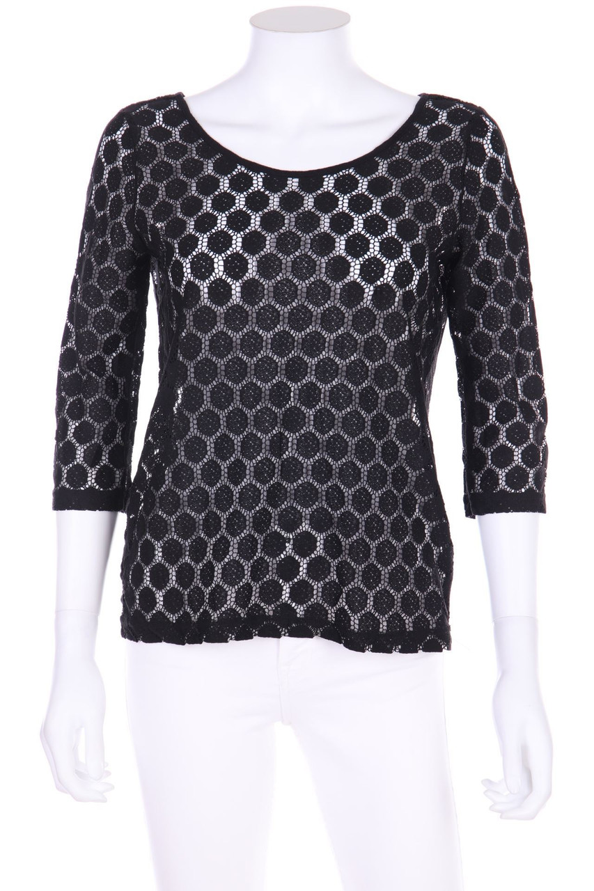 No Label - Lace-Blouse with 3/4 Sleeve - M