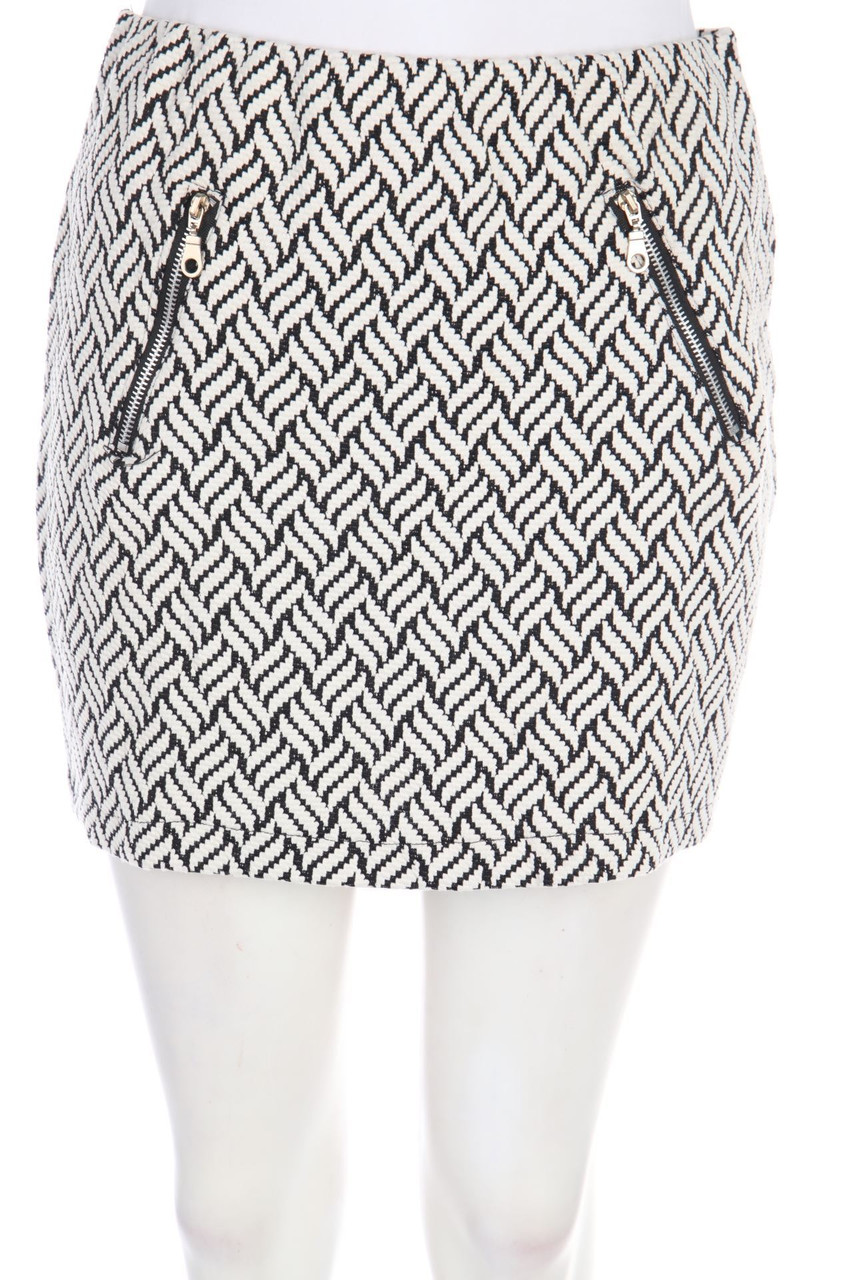 zebra - Skirt with Zipper Closure - M