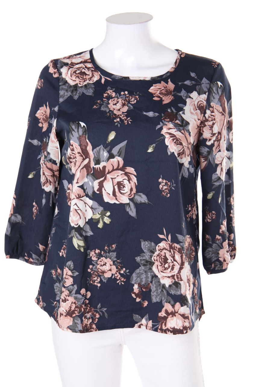 VERO MODA - Bluse mit 3/4-Ärmel mit floralem Muster - S