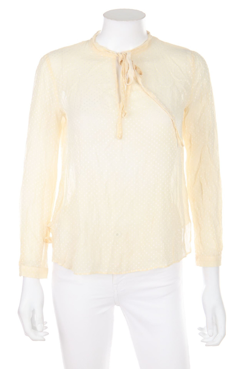 MANGO SUIT - Schluppen-Bluse mit Punkten - XXS