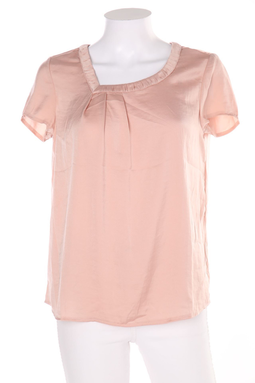 TAIFUN - Satin-Kurzarm-Bluse - D 36