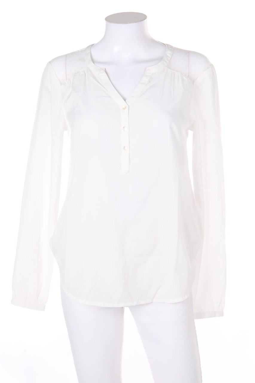 ONLY - Bluse mit Mesh-Einsatz - D 36