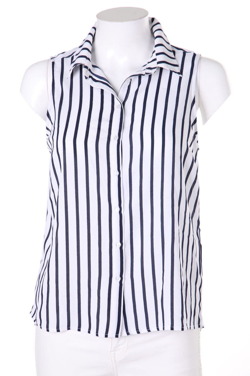 TALLY WEiJL - Sleeveless Shirt Blouse with Stripes - S