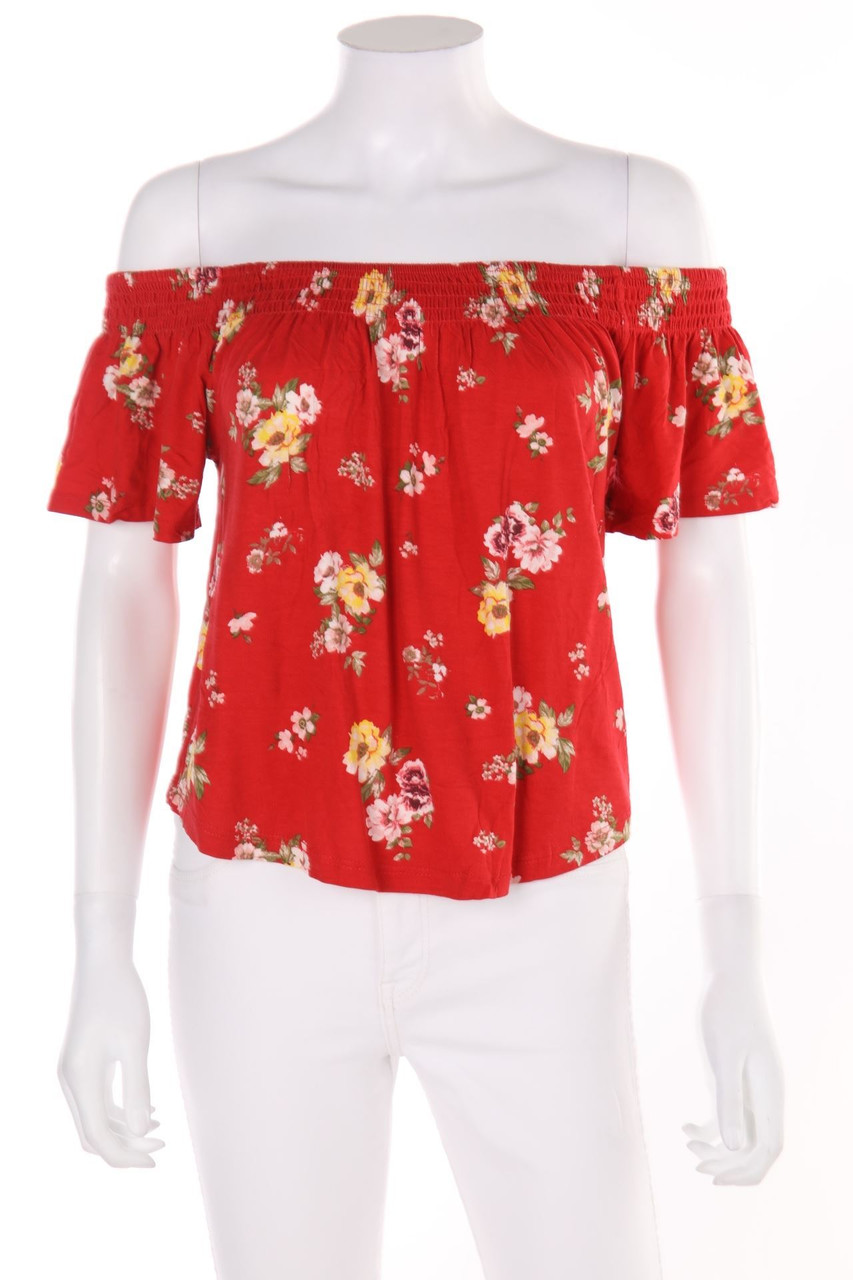 TALLY WEiJL - Off-the-shoulder blouse with floral print - XS