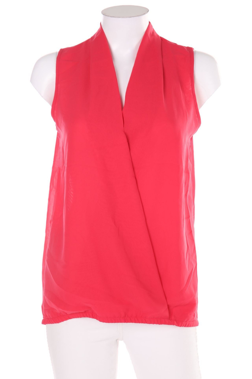 AMISU - Blusentop in Wickel-Optik - XS