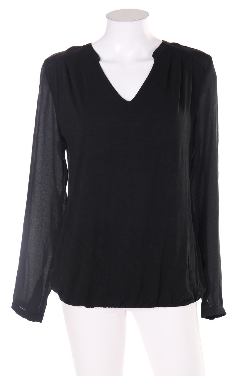 ESPRIT - Bluse mit Spitzen-Einsatz - S