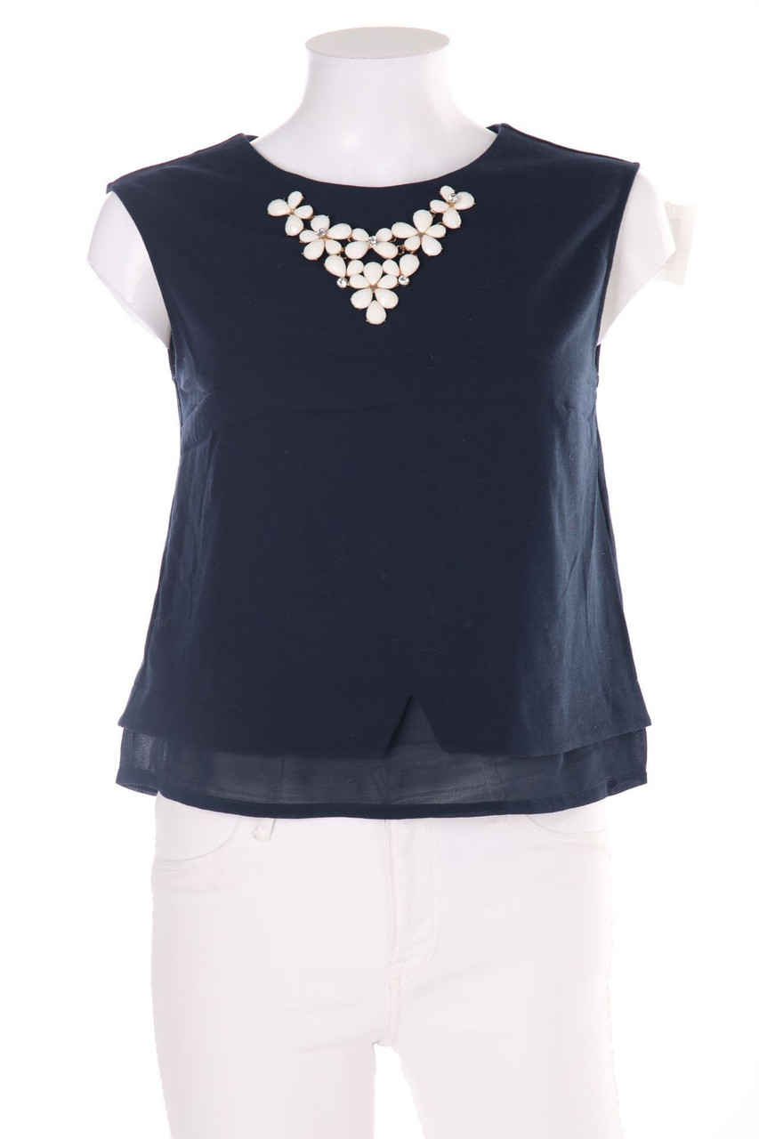 mint&berry - Blouse Top with Jewelry Stones - D 34