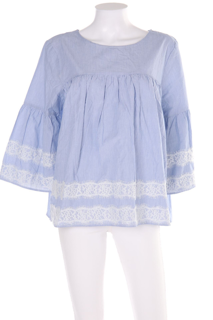 CLOCKHOUSE by C&A - Bluse aus Baumwolle mit Spitze - D 44