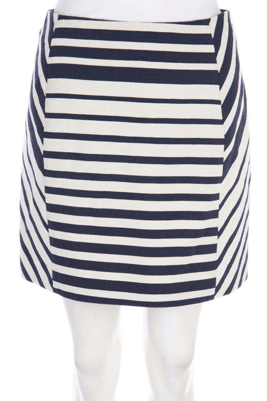 H&M - Minirock aus Baumwoll-Mix mit Streifen - D 38