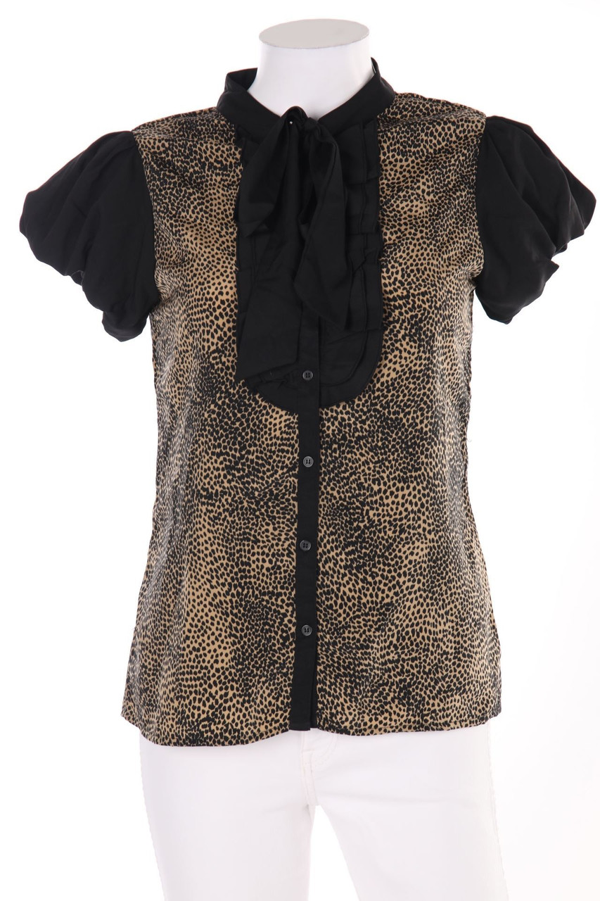 MORGAN - Pussy Bow Blouse with Puffy Sleeves - D 36-38
